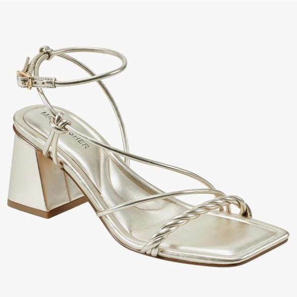 Gold Marc Fisher Meggiane Heels - Picture 1 of 5